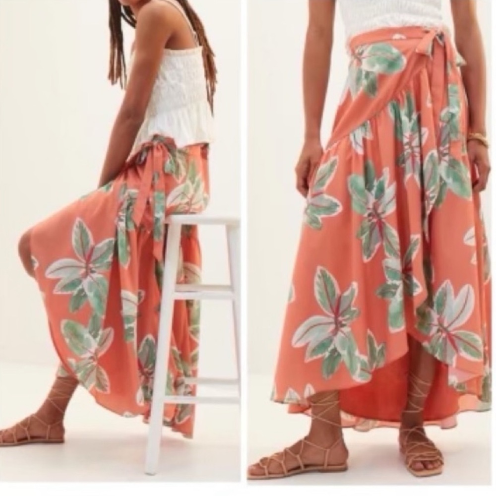 Anthropologie Hutch Floral Wrap Maxi Skirt NWT